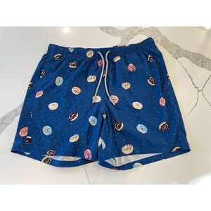 Rainforest So Jelly Blue Donuts Swim Trunks Men’s Sz L